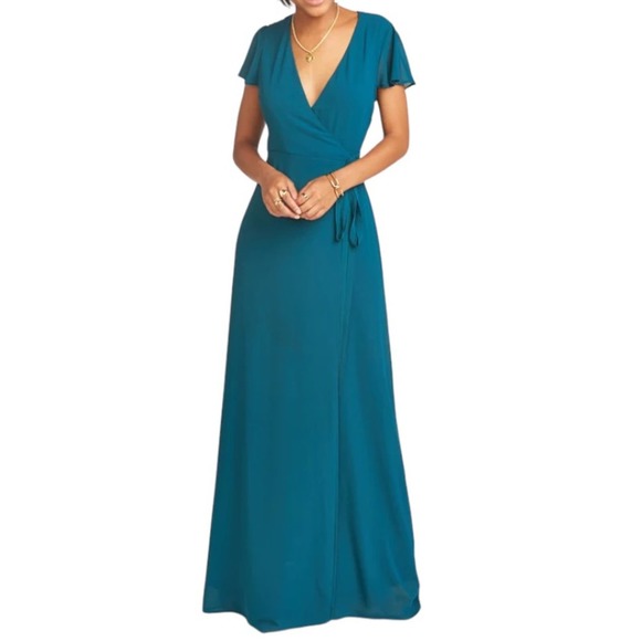 Show Me Your Mumu Jade Noelle Flutter Sleeve Wrap Dress XL - Picture 1 of 6